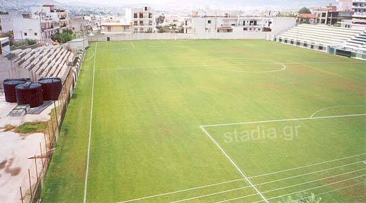 The small south stand on the left