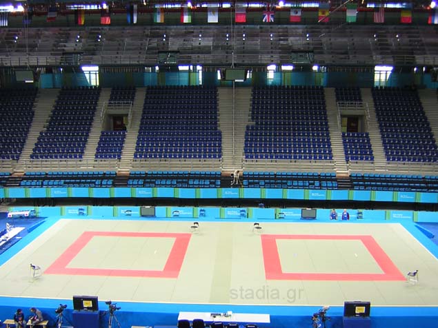 View of the arena interior from the Press seats (January 2004)