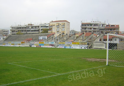 The east stand, half-finished for more than a decade