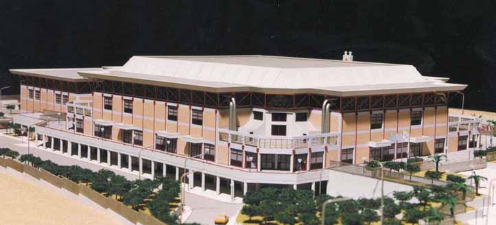 The model of the new Heraklion Arena