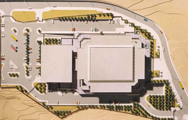 The model of the new Heraklion Arena