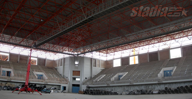 The interior of the new Heraklion Arena (February 2006)