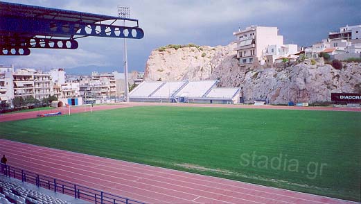 The small stand, usually allocated to away fans