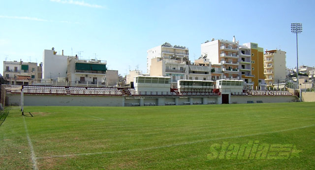 The small south stand with the Press & TV booths - Click to enlarge!