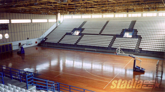 The larger east stand of "Halkiopoulio"