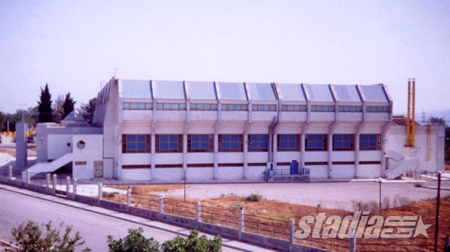 External view of the "Halkiopoulio" Indoor Hall of Lamia