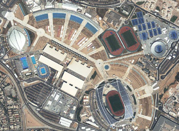 Athens Olympic Sports Complex - Click to enlarge!               digitalglobe.com