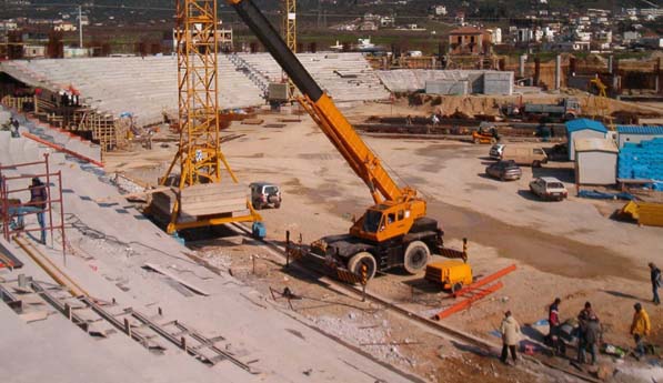 View of the Panthessalian from the west part of the stands (February 2003)