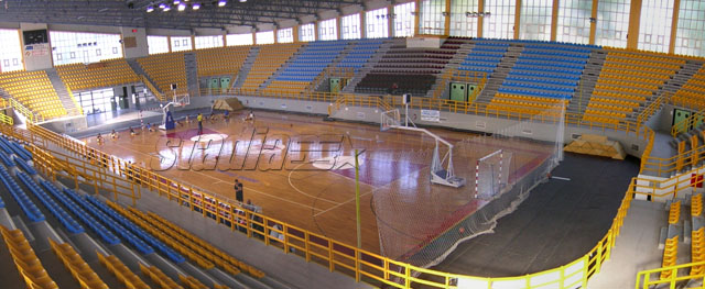 The interior of Xanthi Arena - Click to enlarge!